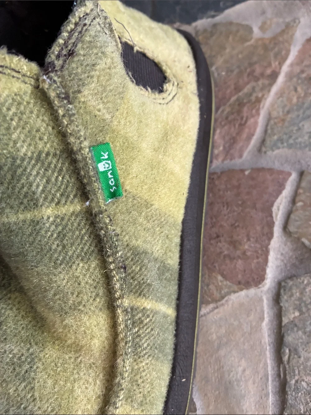 Sanuk Olive Green Chukka Canvas Slip-On Boots